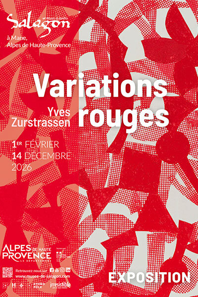 Affiche expo variations rouges