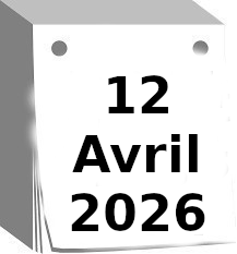 Calendrier 12 avril 2026