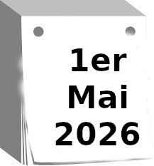 calendrier 1 mai 2026