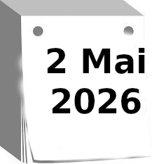 Calendrier 2 mai 2026