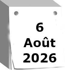 calendrier 6 Août 2026