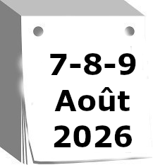 Calendrier 7-8-9 aout 2026