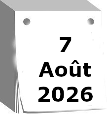 Calendrier 7 Aout 2026