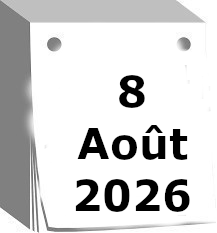 Calendrier 8 Aout 2026