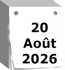calendrier 20 aout 2026