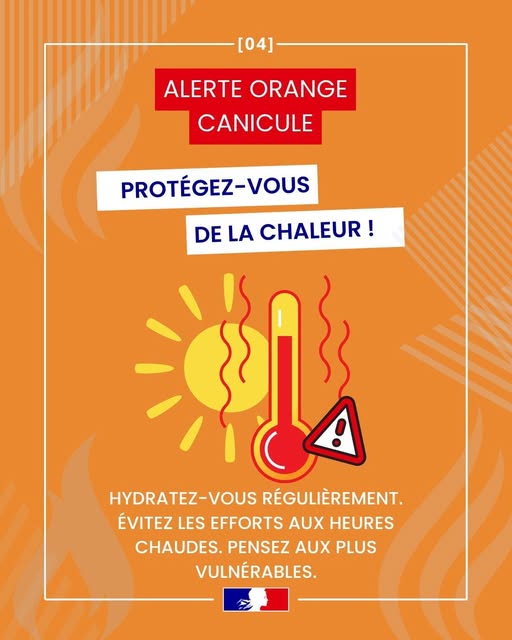 Affiche Vigilance Canicule Orange