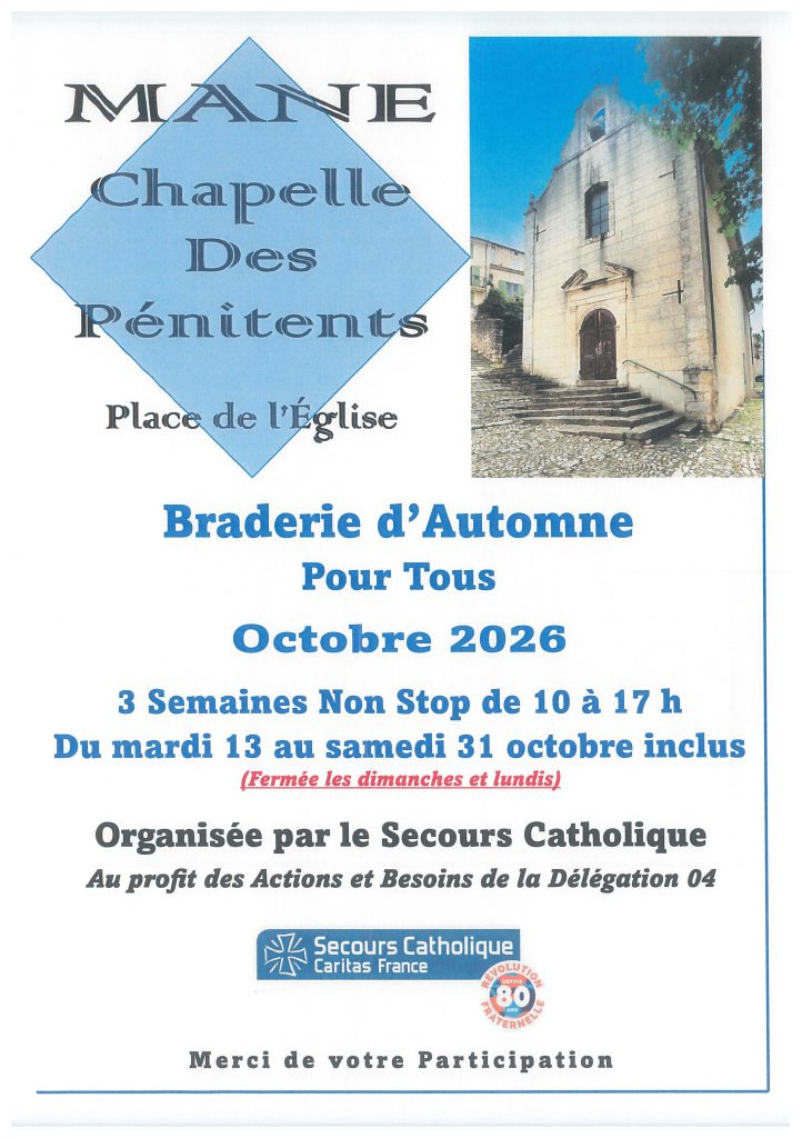 affiche braderie d'automnes 2026