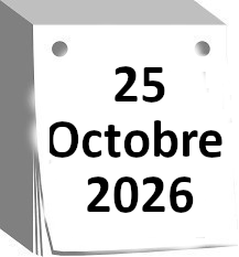 calendrier 25 octobre 2026